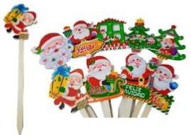 Palos tipo cerco c/adornos 68cm aprox, 10 diseños