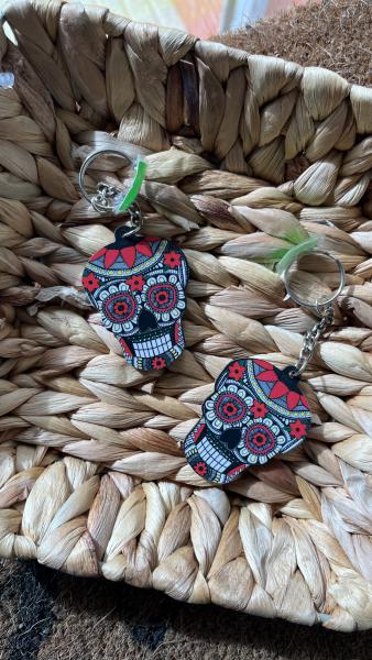 LLAVERO MADERA CALAVERA