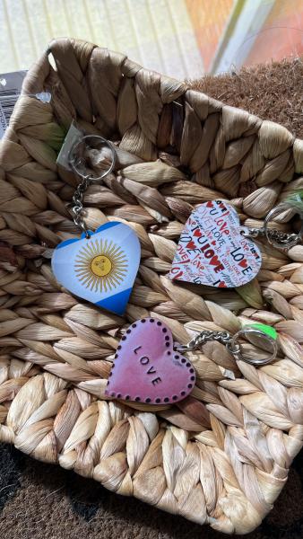 LLAVERO MADERA CORAZON