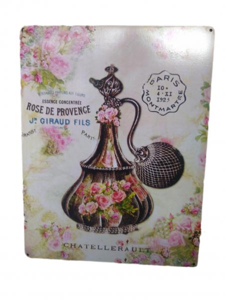 CUADRO FF SIMIL CHAPA PERFUME 23X30CM