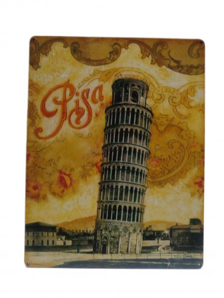 CUADRO FF SIMIL CHAPA TORRE DE PISA 23X30CM