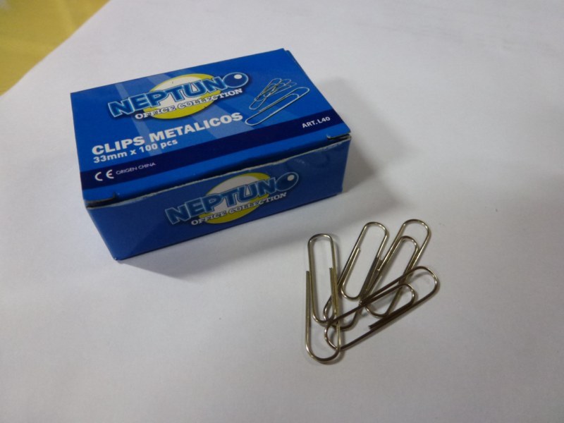 CLIP METALICOS Nº 3 NEPTUNO X 100 UNID.