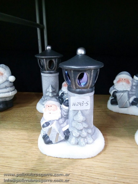 FAROL CON PAPA NOEL 13*8 A PILAS