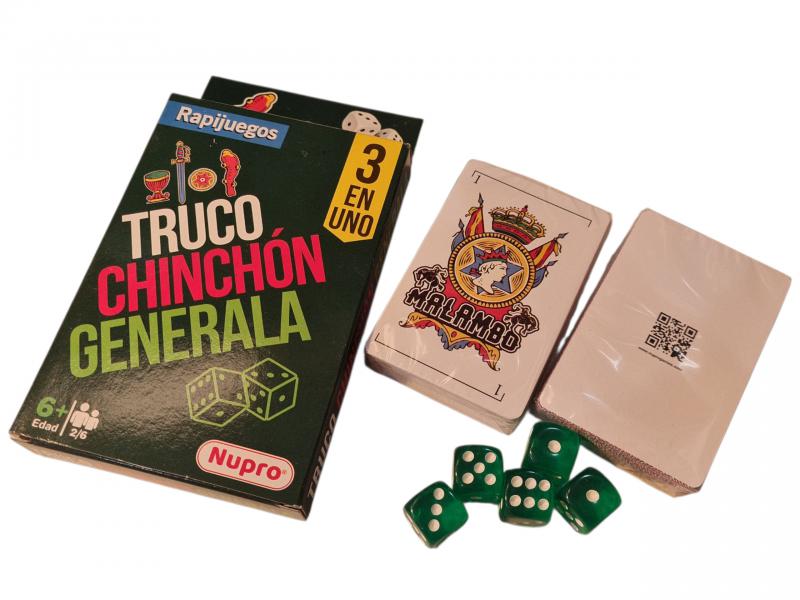 RAPIJUEGOS TRUCO/CHINCHON/GENERALA 3 EN1