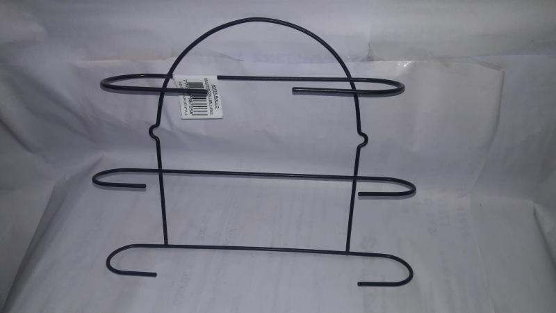 PORTA ROLLO 3 EN 1 ALAMBRE NEGRO 30X38CM