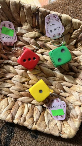 LLAVERO ANTI ESTRES 8CM DADOS