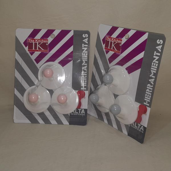 PERCHA ADHESIVOS RED BICOLOR X 3 UNID