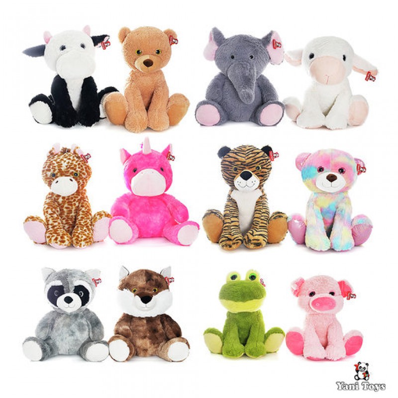 PELUCHE* ANIMALES SENTADOS OJONES 60CM