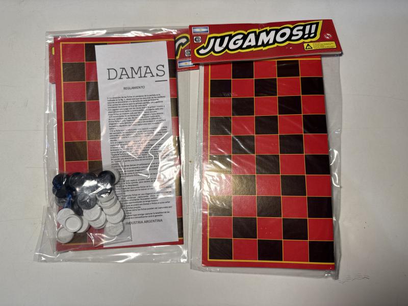 JUEGO DE DAMAS EN BOLSA