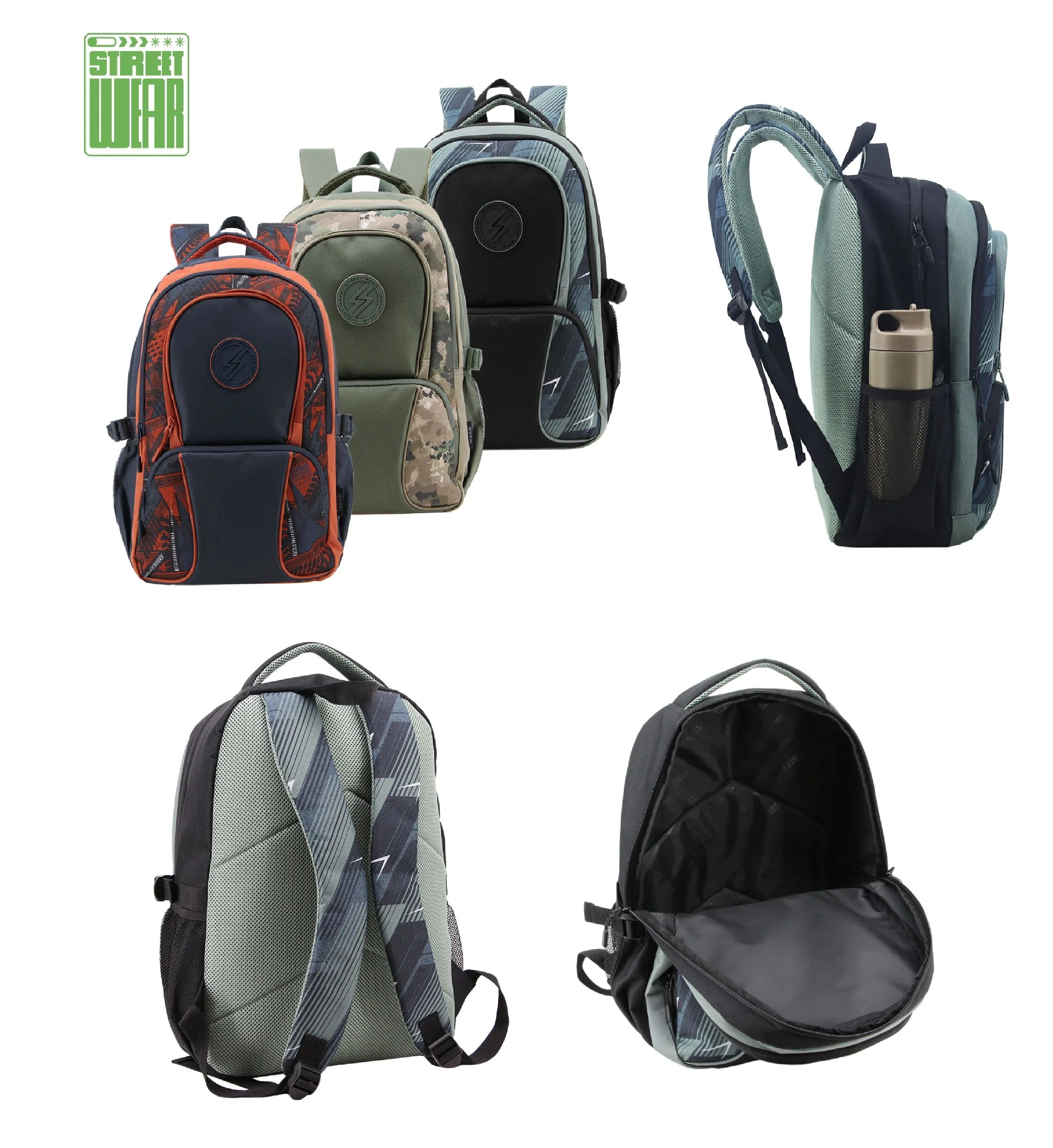 MOCHILA STREE WEAR COMBINADA 48X34CM 18.5