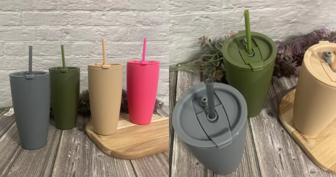 VASO TERMICO PLAST COLOR 800CC+SORBETE