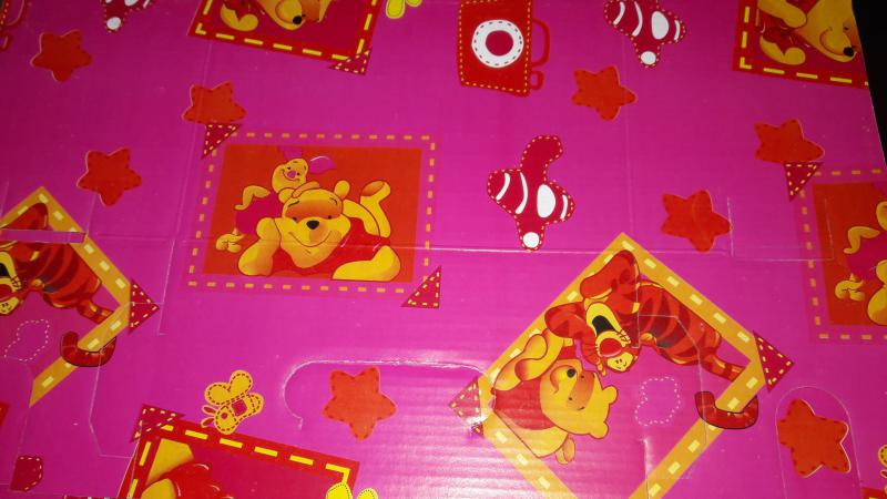 CAJA PARA ARMAR (22*30*12 CHICA) WINNIE POOH FUCSIA