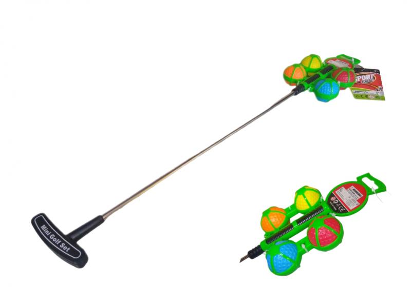 PALO GOLF + 4 PELOTAS 65CM