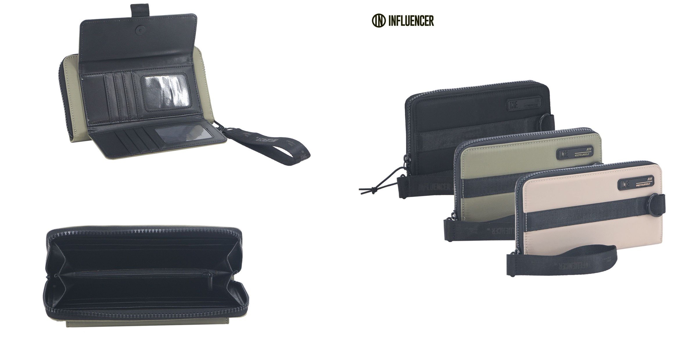 BILLETERA INFLUENCER DOS COMPARTIMIENTOS 11X20CM
