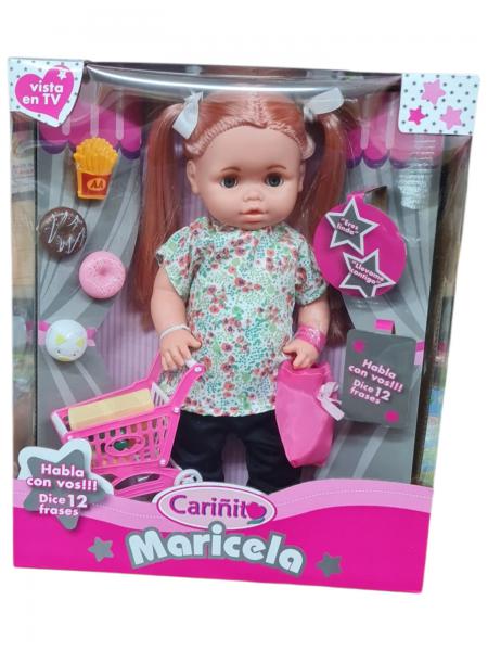 MUÑECA GRANDE MARICELA SUPER CON VOS HABLA 33X39CM