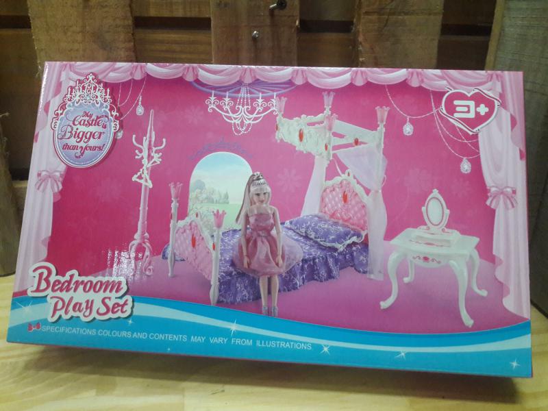 SET DORMITORIO CAMA/TOCADOR/PERCHERO 31X19CM