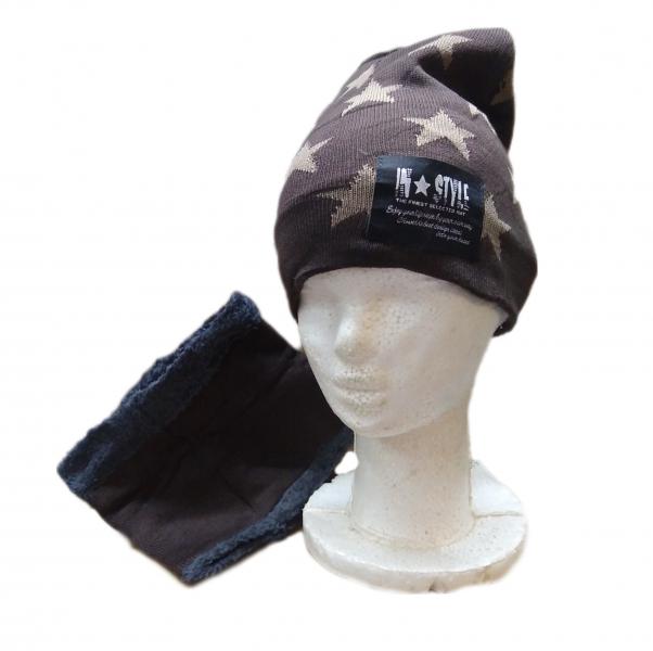 GORRO+CUELLO LANA C/PIEL POR DENTRO