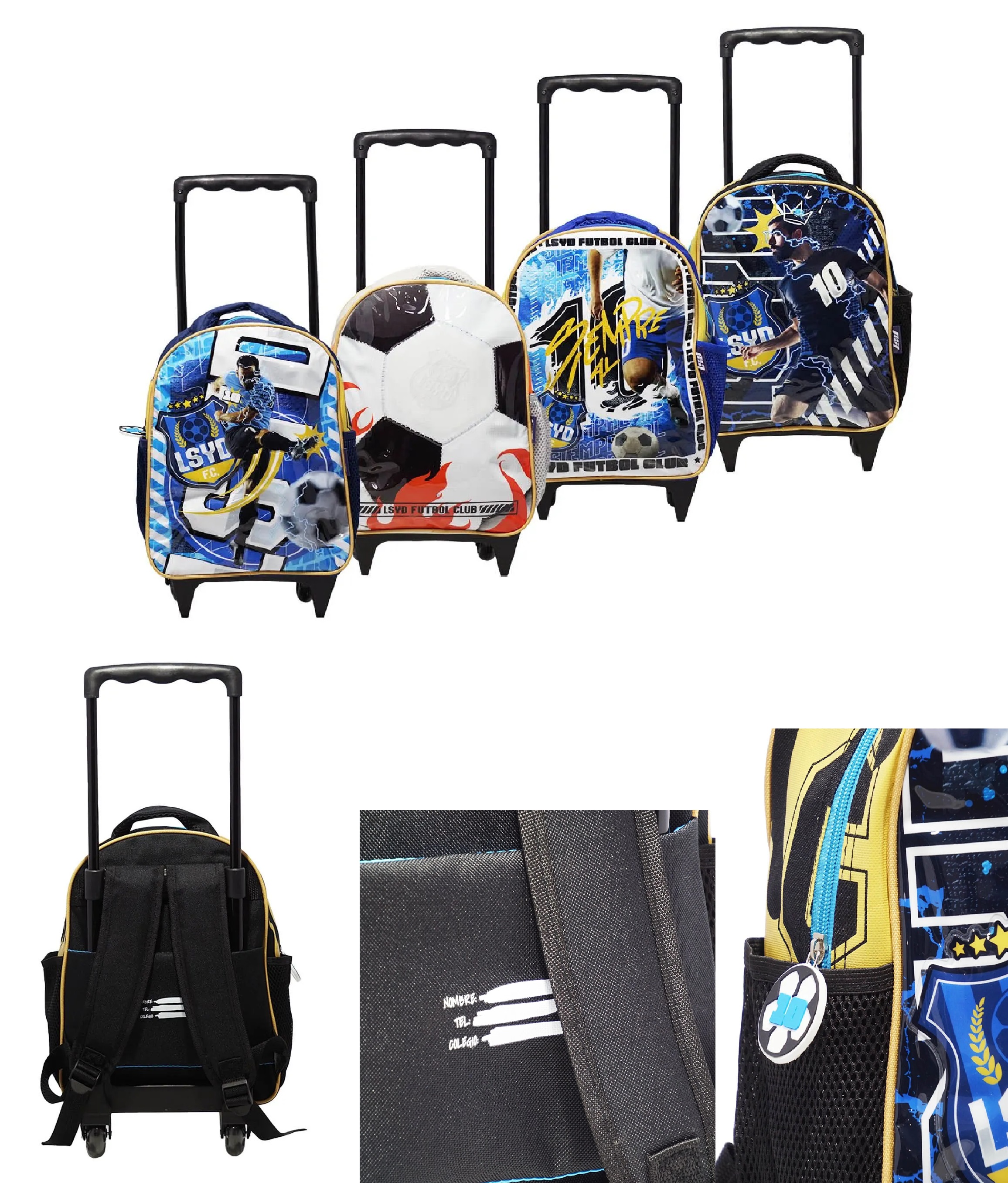 MOCHILA CARRO FUTBOL JARDIN 12