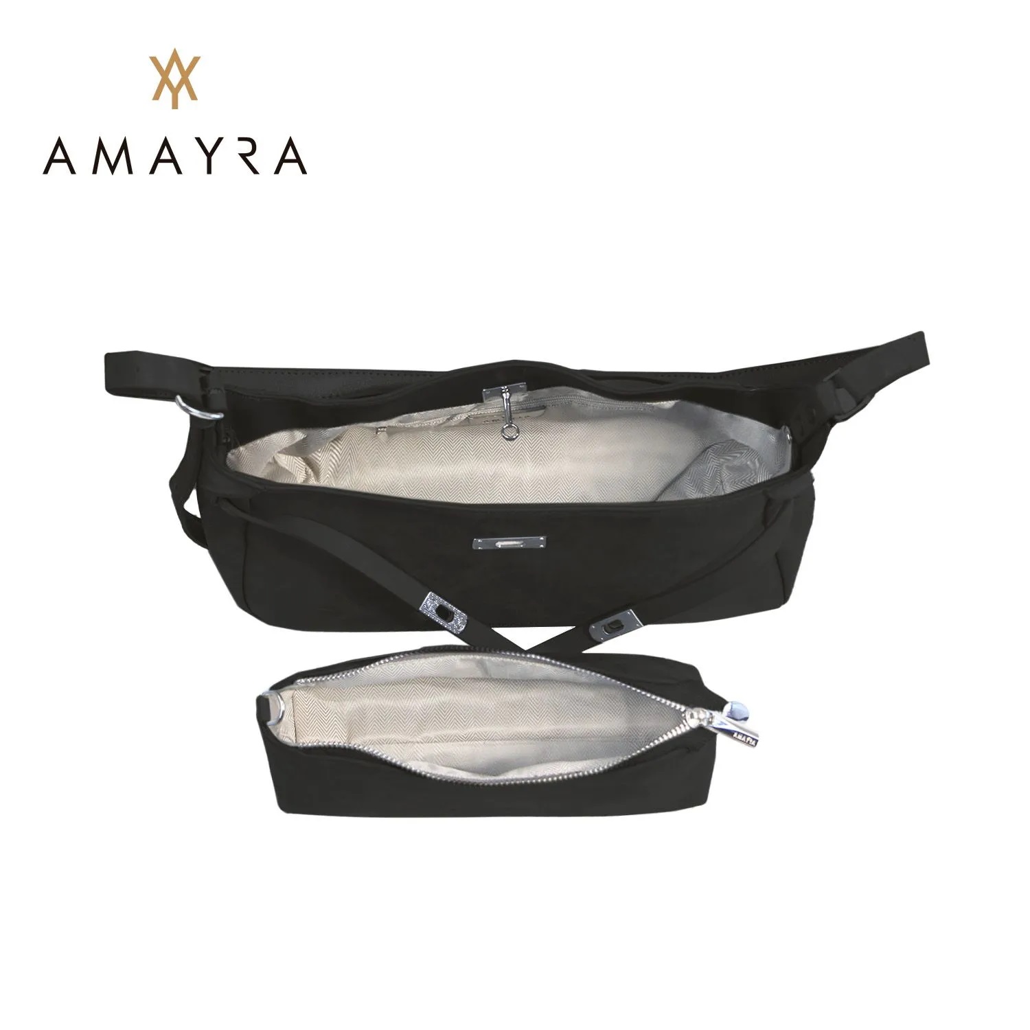 CARTERA AMAYRA NEGRA 16X28X8