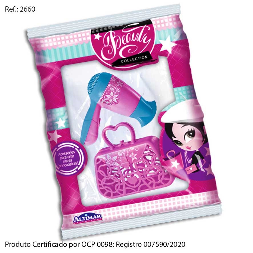 SET PELUQUERA SECADOR+CARTERA 25X21CM