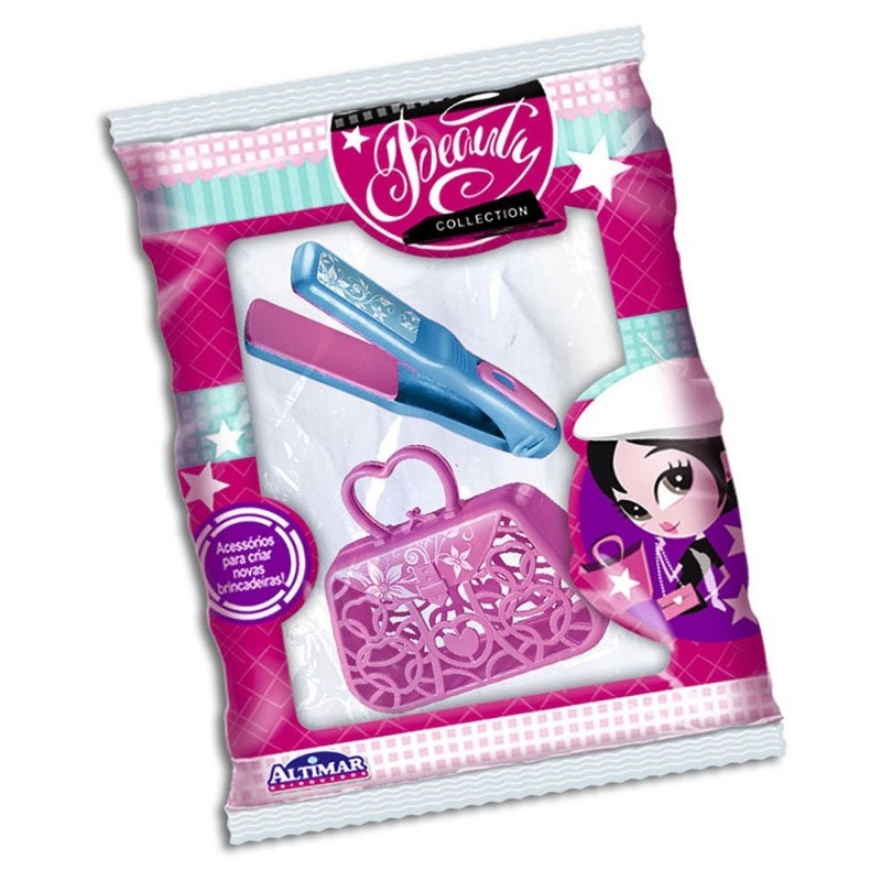 SET PELUQUERA PLANCHITA+CARTERA 25X21CM