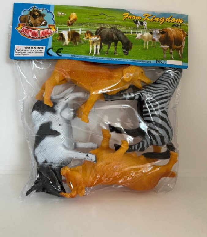 ANIMAL GRANJA X 4 UNID 13CM GRANDE