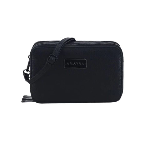 BANDOLERA PORTACELULAR AMAYRA 14*20*6 NEGRA