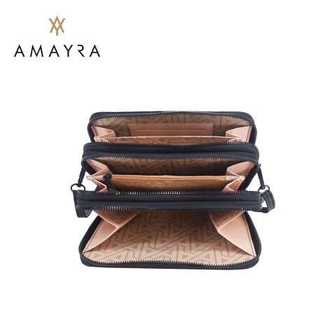 BANDOLERA PORTACELULAR AMAYRA 14*20*6 NEGRA