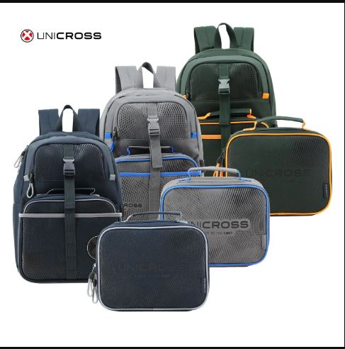 MOCHILA UNICROSS + LUNCHERA (47*32*19 Y 20*26)