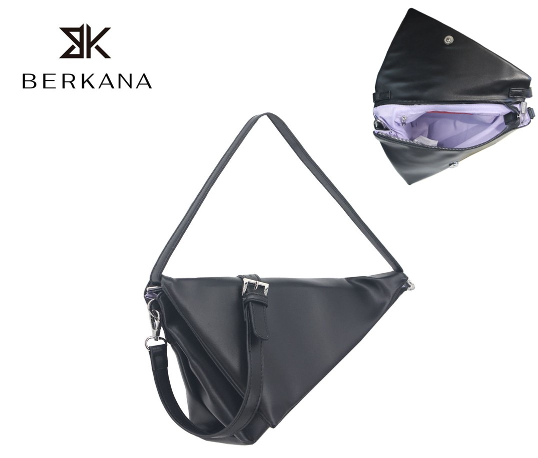 CARTERA BERKANA TRIANGULAR 19*31 NEGRA