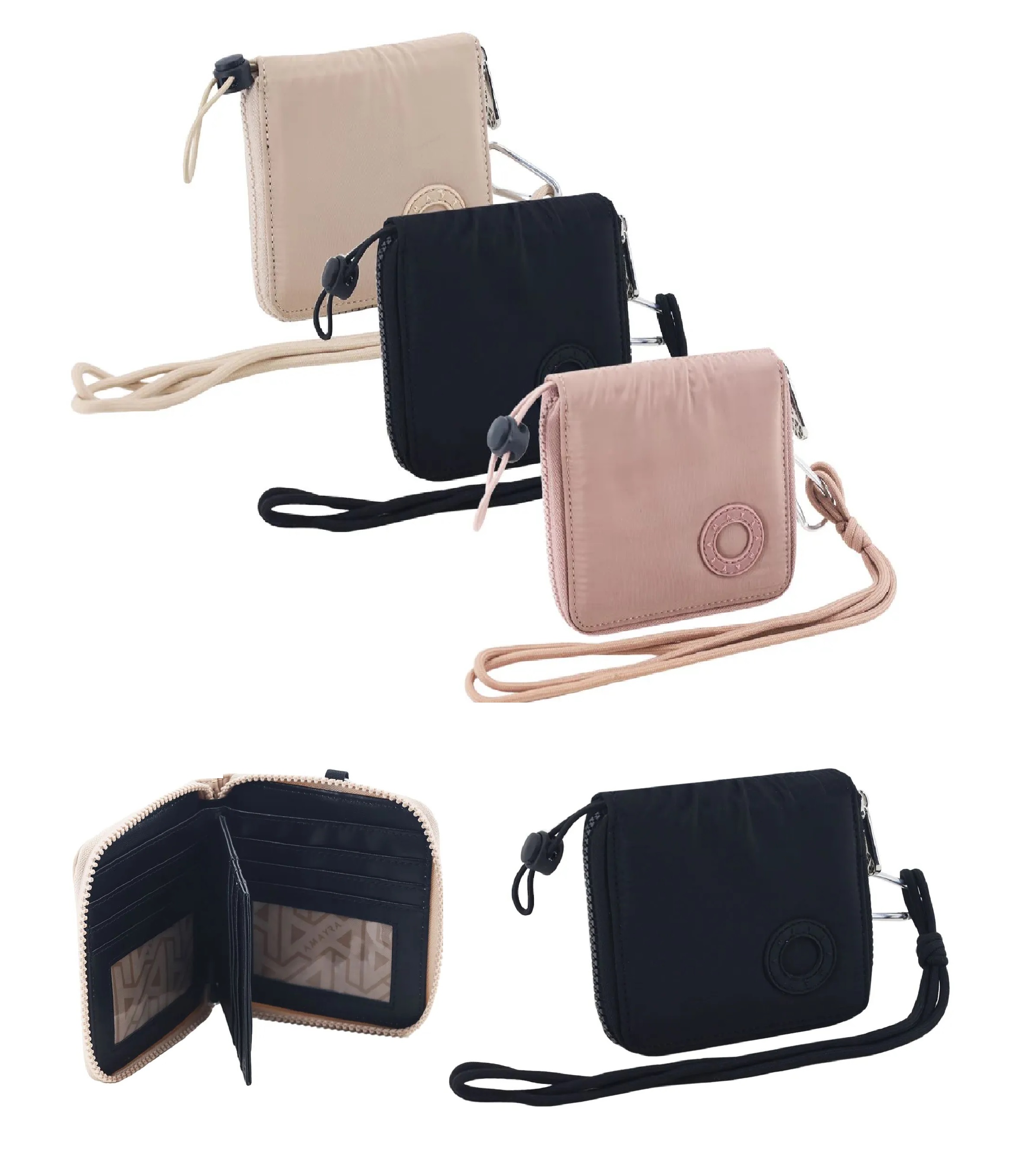 BILLETERA AMAYRA CON CIERRE 11X12CM