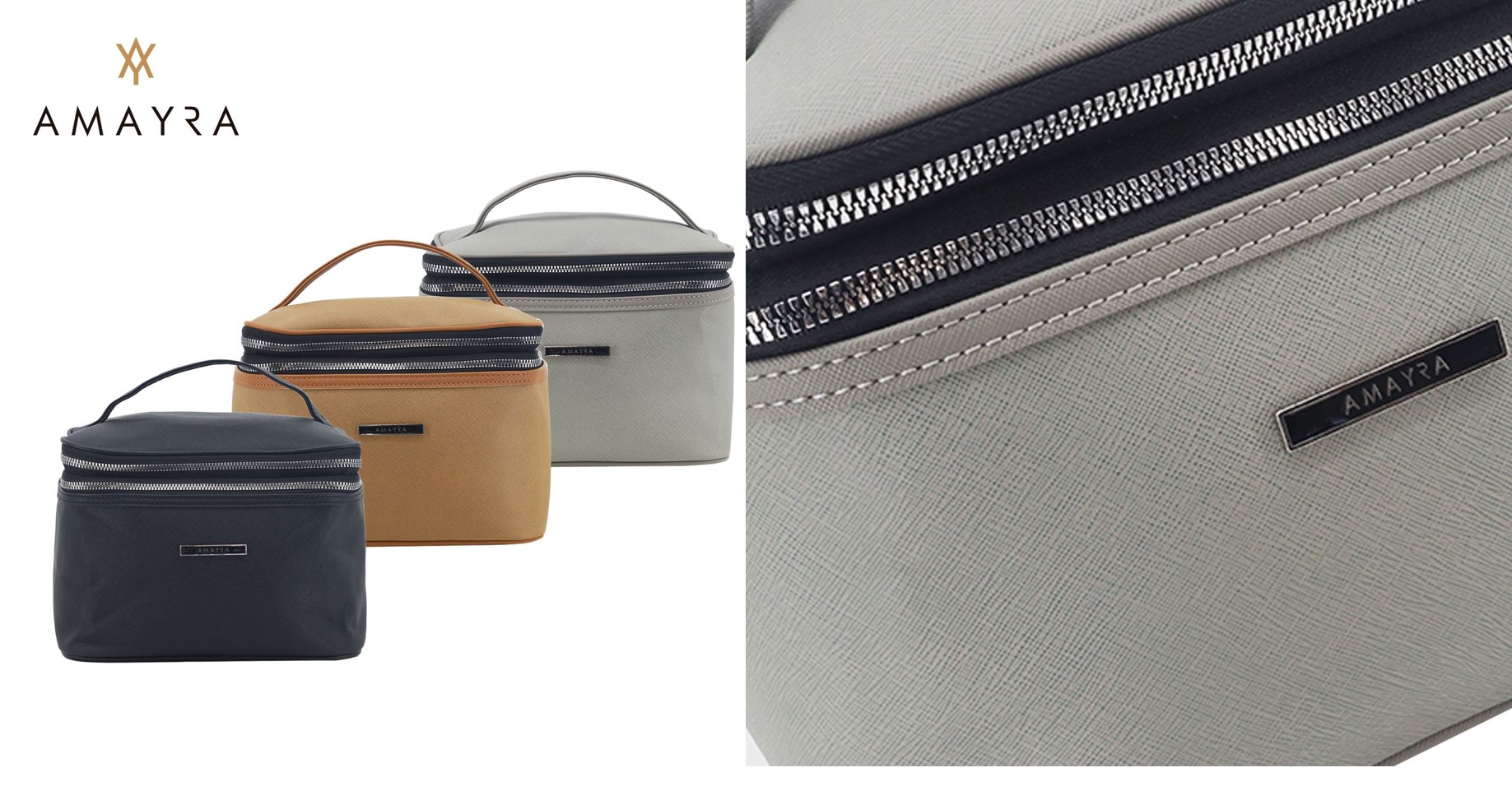 PORTACOSMETICO C/PORTABROCHAS AMAYRA 18*23*16