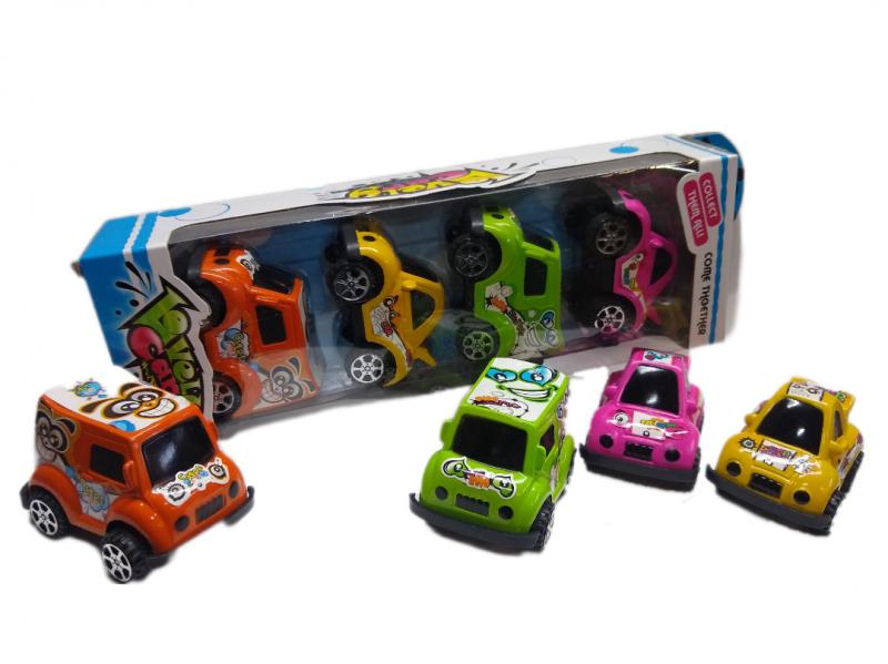 AUTITOS PULLBACK X 4 UNID 30X10CM