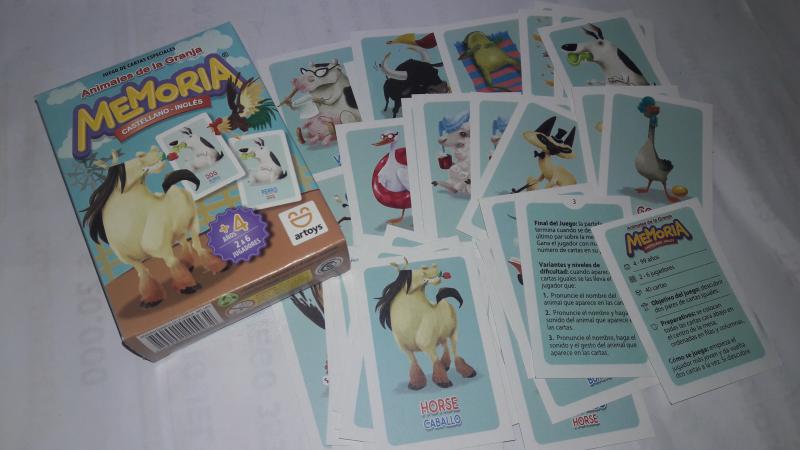 ARTOYS*MEMORIA GRANJA CASTELLANO-INGLES 12X9CM