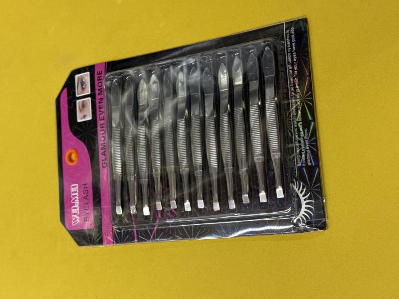 PINZA P/DEPILAR CEJAS 8.5CM X 12 UNID