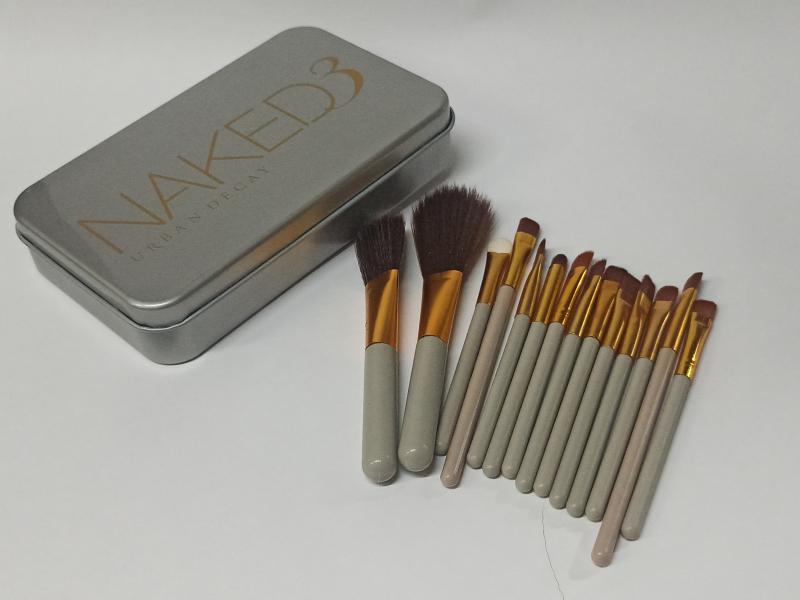 PINCEL X 5 P/MAQUILLAJE EN LATA DECO 12CM