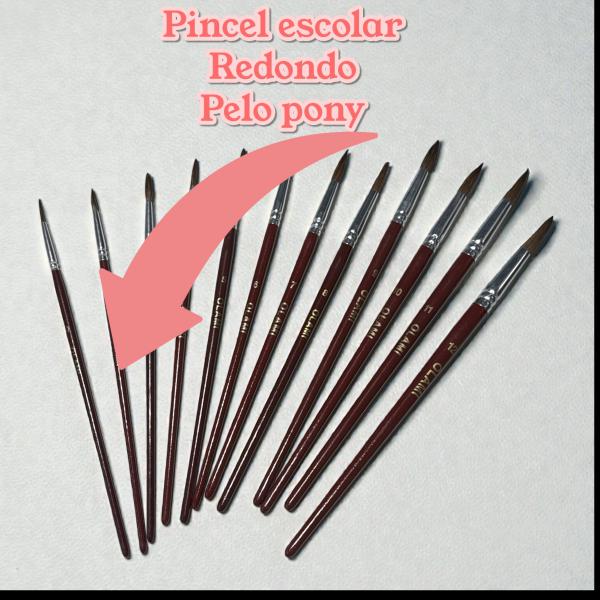PINCEL ESCOLAR REDONDO Nº1 X UNID
