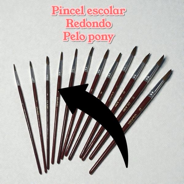 PINCEL ESCOLAR REDONDO Nº 4 PELO PONY