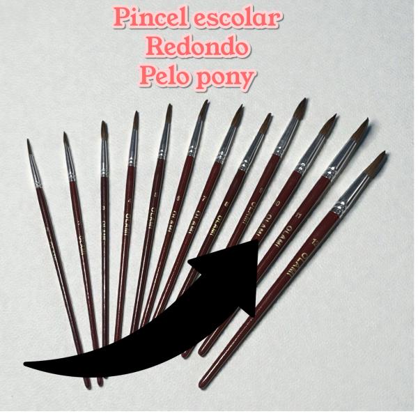 PINCEL ESCOLAR REDONDO Nº 10 PELO PONY