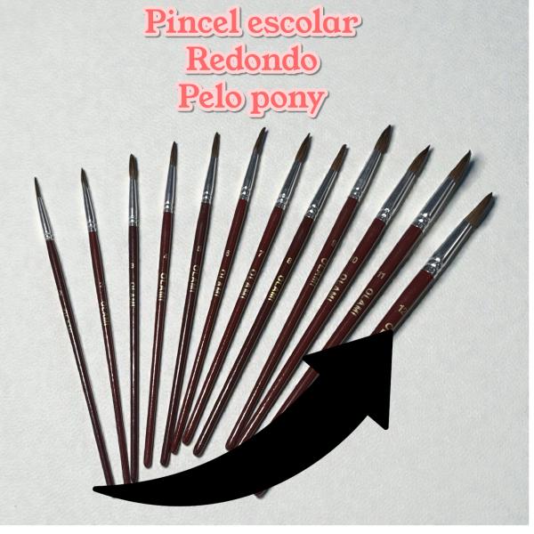 PINCEL ESCOLAR REDONDO Nº 12 PELO PONY