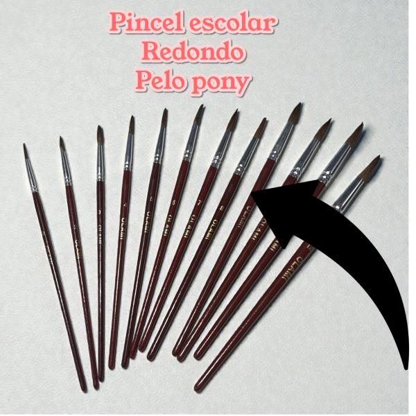 PINCEL ESCOLAR REDONDO Nº 9 PELO PONY