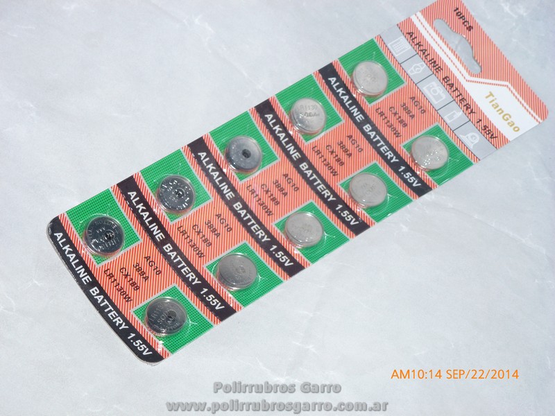 PILA PARA RELOJ AG10 X 10 UNID
