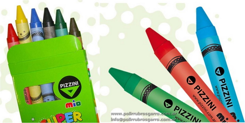 CRAYON GORDO LAVABLE X 12 PIZZINI