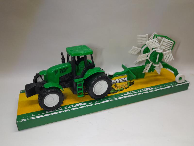 TRACTOR C/RASTRILLO DOBLE 30CM