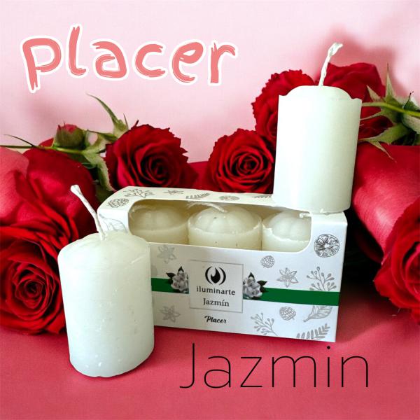 VELA AROMATICAS 5CM X 3 EN CAJA JAZMIN