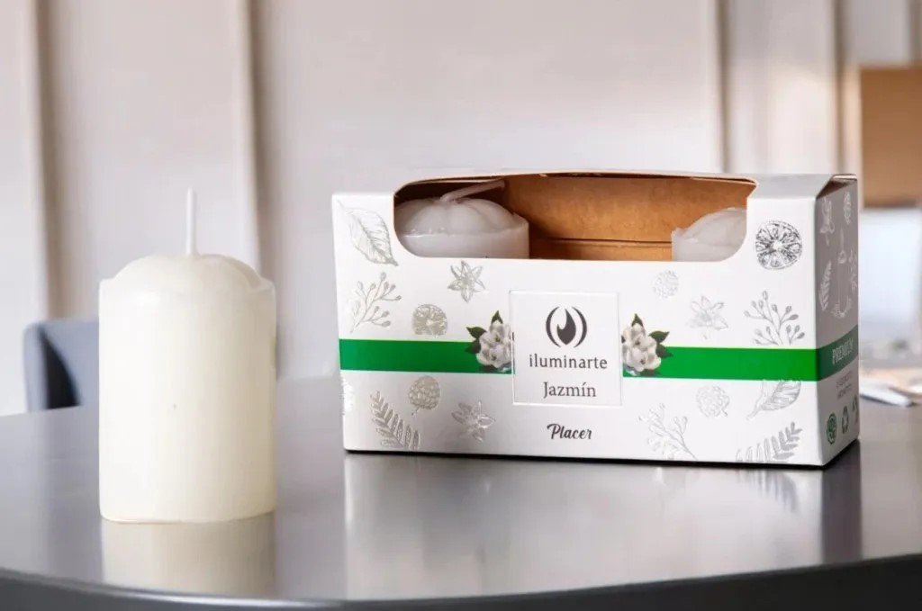 VELA AROMATICAS 5CM X 3 EN CAJA CAPULLO JAZMIN