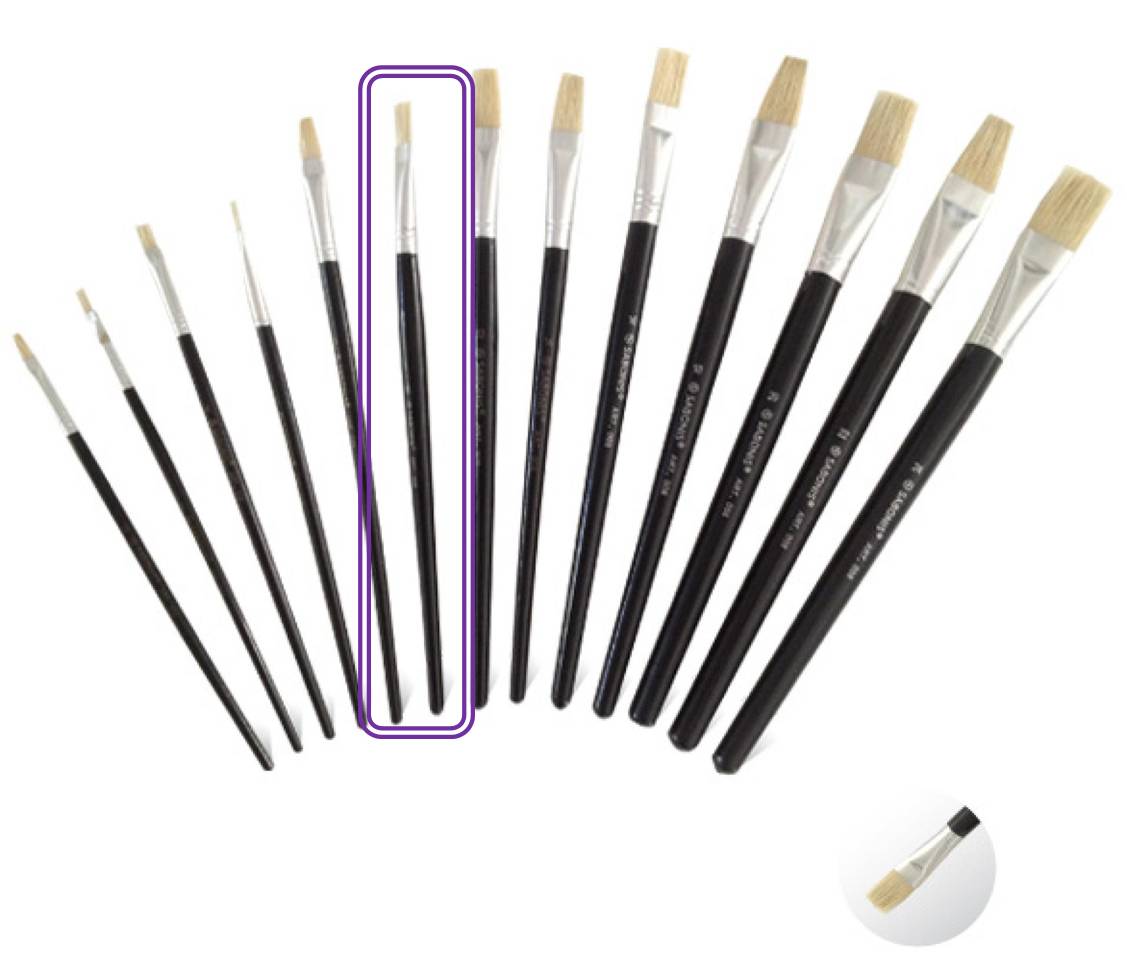 PINCEL ESCOLAR CHATO Nº 10 X UNID