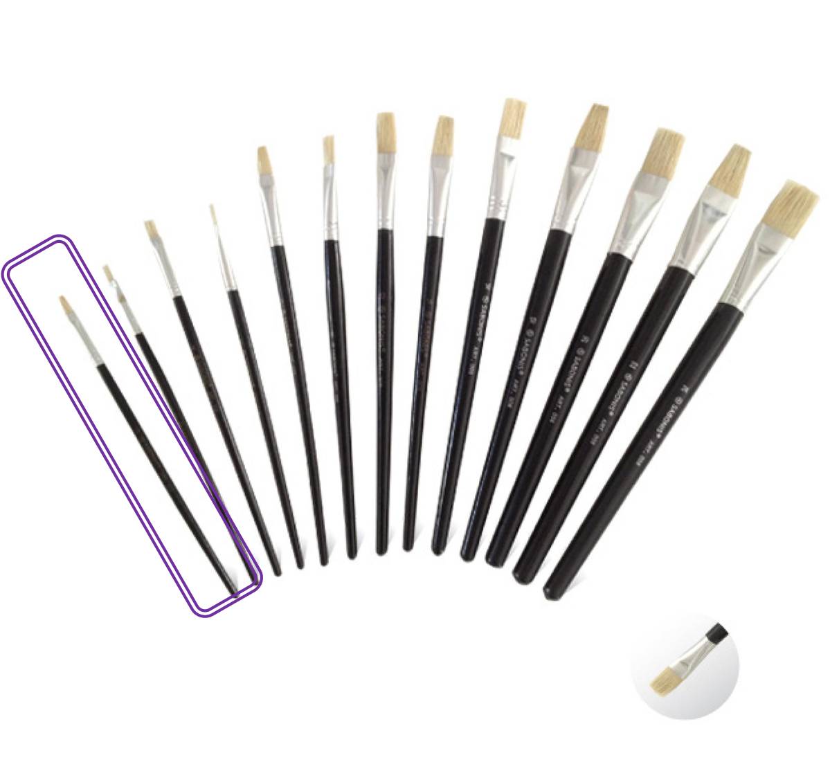 PINCEL ESCOLAR CHATO Nº 0 X UNID