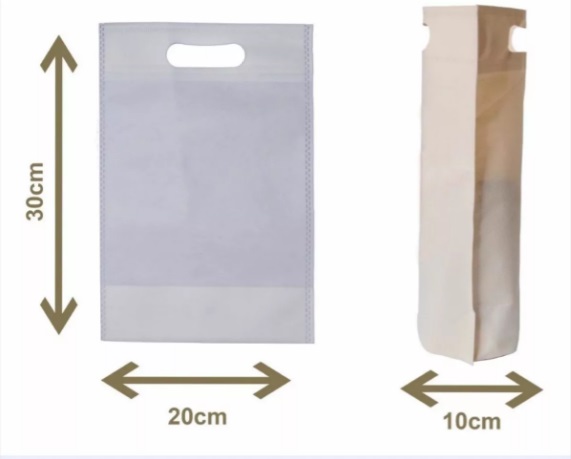 BOLSA FISELINA 20*30 BLANCA