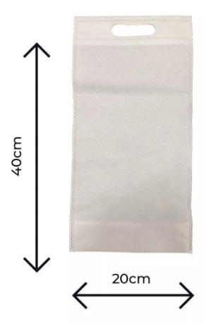 BOLSA FISELINA 20*40 BLANCA -PARA BOTELLA